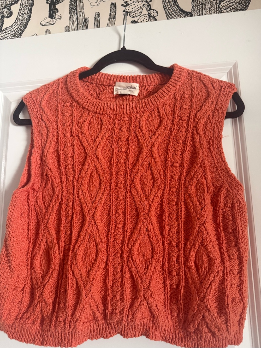 Knit sweater tank top
